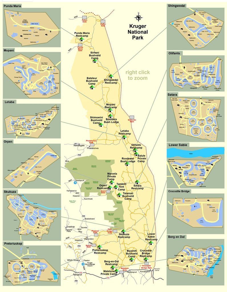 Kruger National Park Map GLOBAL GREY NOMADS   Kruger National Park Map 796x1024 